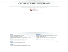 Tablet Screenshot of calvarychapelnederland.org